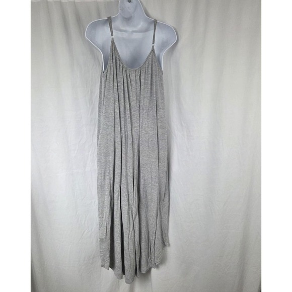 Z SUPPLY Jumpsuit Womens Small Gray Sleeveless Jersey Wide Leg Spaghetti Strap - Picture 4 of 14